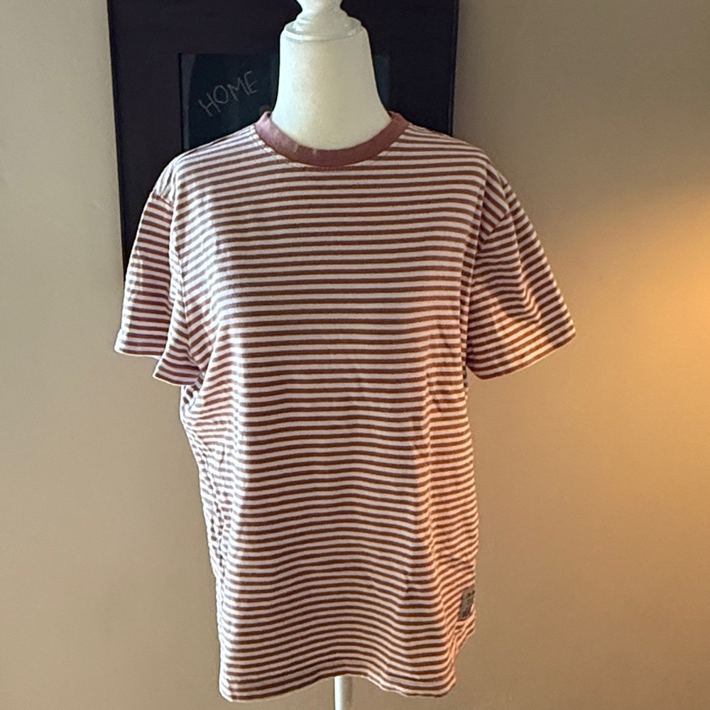 Striped Pink and White T-Shirt